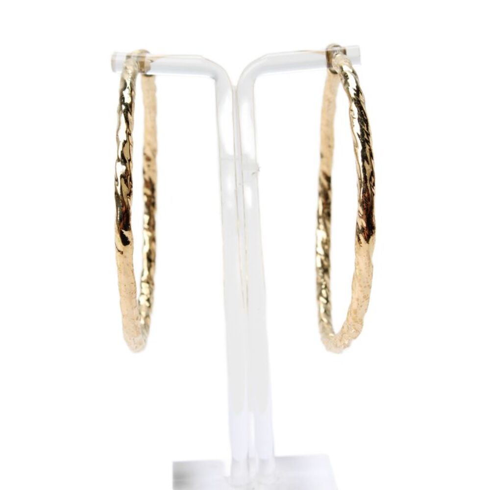 Jennifer Fisher Womens Gold Tone + 14K Posts Hailey Hoops 2.5" - Picture 1 of 7